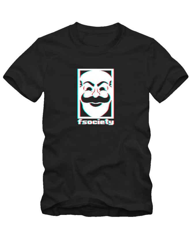 Marškinėliai Mr. Robot society